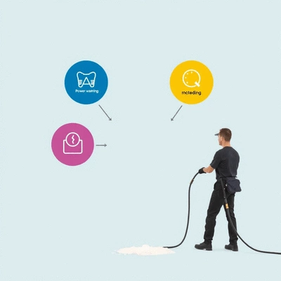 Image depicting key factors in choosing a reliable power washing service